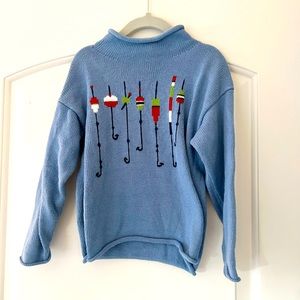 Bailey Boys fishing bobber roll neck sweater, 4T. Worn once